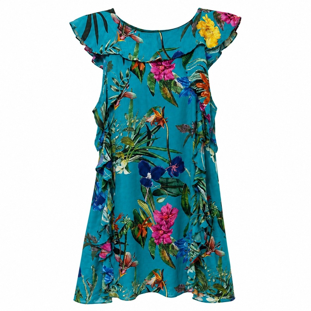 Parker Sardinia Print Dress Womens S Palm Royale Mediterranean Chic‎ Vacation